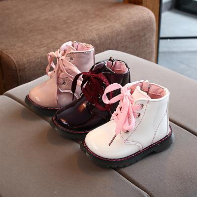 China Children's Waterproof Winter Rejects Girls' Martin Boot Baby Boots Shoes 2020 New Leather Shoes For Children for sale