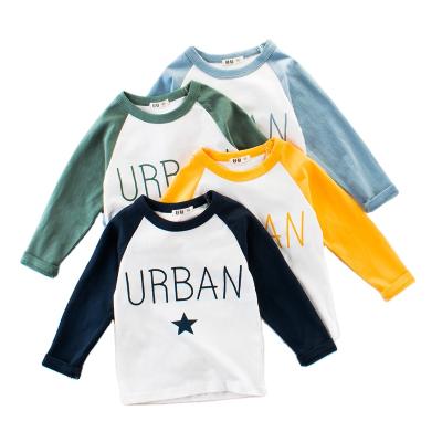 China Breathable Baby Clothes Kids Clothes Long Sleeves T Shirt For Kids Cotton for sale