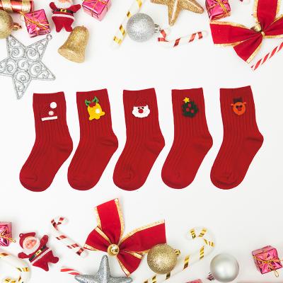 China Breathable Christmas Socks Children Christmas Socks Decorations Winter Socks Children for sale