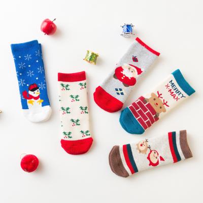 China Breathable Christmas Socks Children Christmas Socks Decorations Winter Socks Children for sale