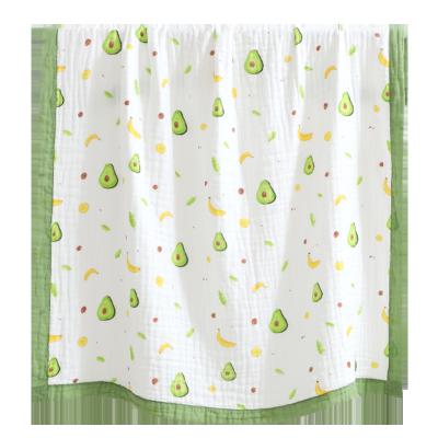 China PORTABLE Baby Blankets Wraps Soft 100% Cotton Muslin Ready To Ship Custom Support Kids Blankets for sale