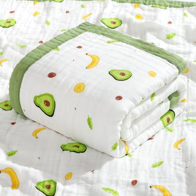 China PORTABLE baby blankets wrap soft 100% cotton baby muslin blanket ready to ship for sale