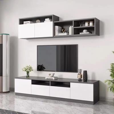 China Convertible New Design Luxury Modern Home white modern wood Tv Stand living room Wall Unit Meuble Tv Cabinet for sale