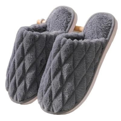 China Baotou Hair Winter Couples EVA Cotton Slippers Women New And Winter Men's Indoor Home Indoor Warm Thicken Thicken Slippers for sale