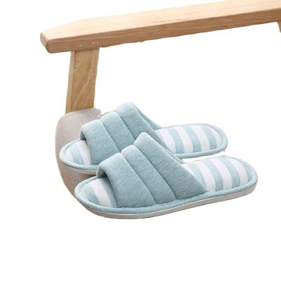 China Soft Cloth Couples Home Indoor Wooden Floor Slippers Female Sweated Silent Thick Cloth Dip Washed Slippers For Men A 5-10.5 for sale