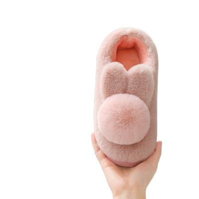 China New TPR fluffy slippers spring and autumn month winter non-slip bag with women's shoes for sale