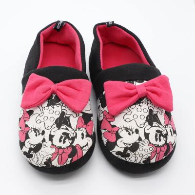 China Fashion Trend Cartoon Mickey Soft Sole Home Winter Bow Slippers for sale