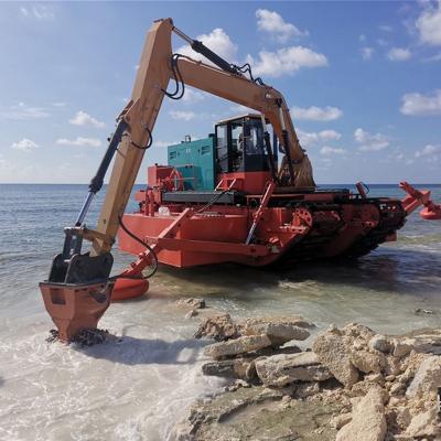 China Sand Dredging Amphibious Dredger With High Quality Underwater Excavator for sale