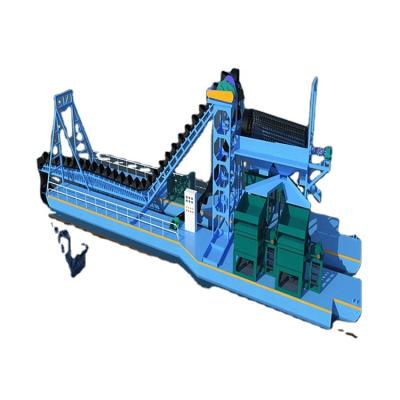 China Gold Dredge KEDA Gold Mining Equipment Hydraulic Chain Gold Dredger Machine Gold Dredge For Sale for sale