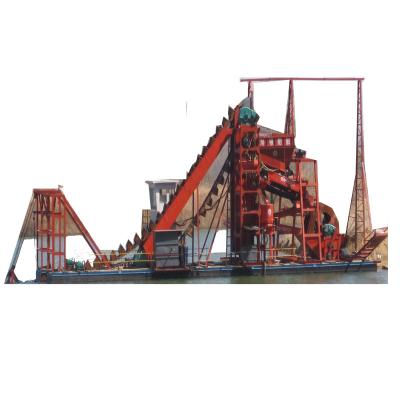 China 2021 River Boat Manufacturer Hydraulic Chain Sand Dredging Machine Gold Dredger Training Dredge For Sale for sale