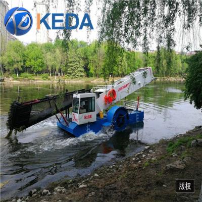 China Aquatic weed harvester keda waste skimmers floating collector dredger for sale