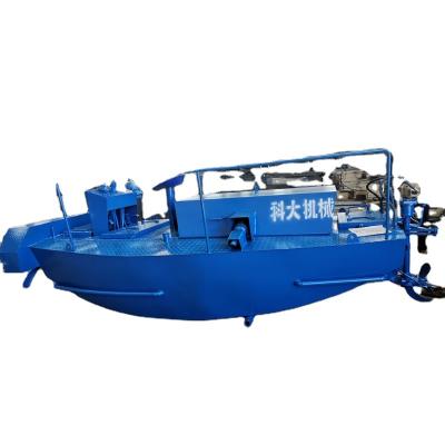 China Low Price Water Weed Grass Breaking Boat Grass Crushing Boat Aquatic Weed Crusher Machine For Sale for sale