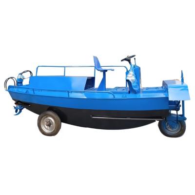 China Water Weed Crush Keda Water To Weed Cutter Machinery Grass Crushing Boat Weed Crusher Aquatic Boat for sale