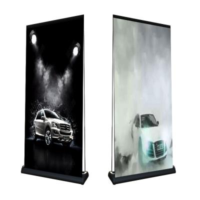 China SEG Type Roll Up Banner Display Stand For Led Light Advertising for sale