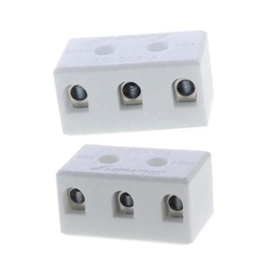 China TC-503-A 8-A.W.G. 50A 3-Pole Thermocouple Ceramic Terminal Block 18 for sale