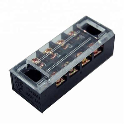 China TB-1504 M3 11 Screw 15 Amp 4 Way Terminal Block Connector - A.W.G. 20 for sale