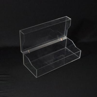 China Best Durable Selling Customizable Acrylic Small Rectangle Storage Display Box With Lid for sale