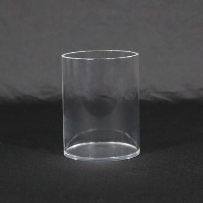 China Beautiful and fashionable custom best-selling plexiglass acrylic material round transparent desk pen holder for sale