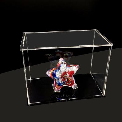 China Fashionable and beautiful Chinese top grade custom acrylic 200*150*150MM transparent acrylic showcase box cabinet for sale