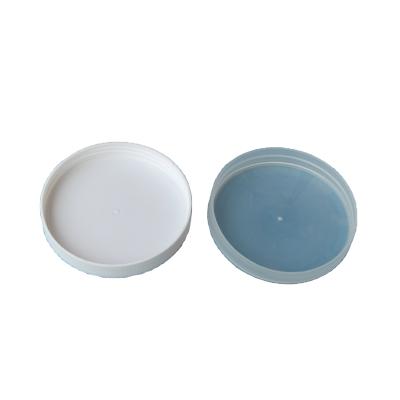 China Non Spill PP 120-400 Ribbed Skirt Lid With SON Heat Induction Gasket Liner (for LDPE, MDPE, HDPE and PP only for sale