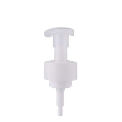 China Non Spill Foaming Pump 40mm Cosmetic Liquid Soap Pump Plastic Dispenser Head 42mm for sale