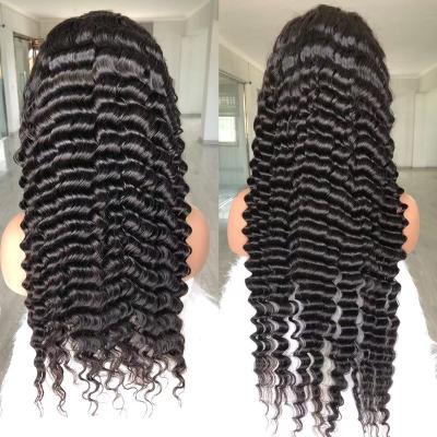 China Dropship Indian Transparent Swiss Human Hair Full Lace Body Wave LTHAIR 13*4 Closure Virgin Hair Deep Wave Hair Product For Black Women for sale