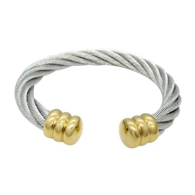 China Daily Chinese Factory Custom Wire Design Gold Plated Charm Bracelets Wholesale Bulk For Women for sale