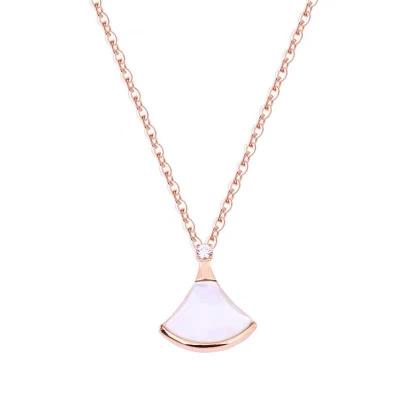 China 2021 Fishtail Simplicity Jewelry Wholesale 2021 Necklace Gold Necklace Designs Women Double Personalized Necklace for sale