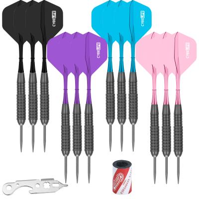 China Cyeelife 4 Colors Integrated Darts And Flights 22g 12 Packs Steel Darts Set CL40-F for sale