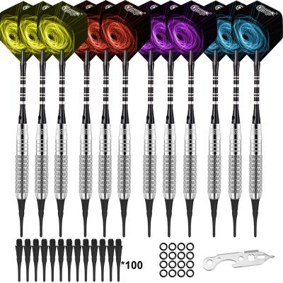 China CyeeLife Durable Multicolor Barrel And Aluminum Shafts Extra Tips Dart Tool 12 Pack 16g Soft Tip Darts Set for sale