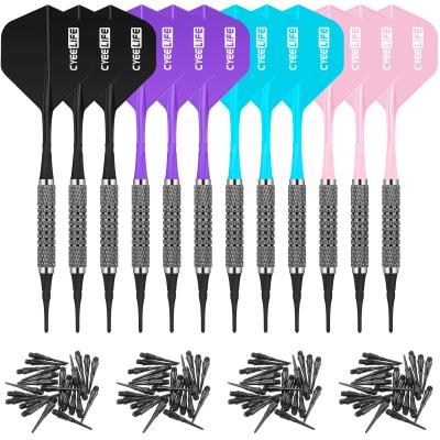 China Cyeelife 12 Packs 10g/12g/14g Colors 4 Integrated Shafts And Flights Soft Tip Darts Set CL41-LIANTI for sale