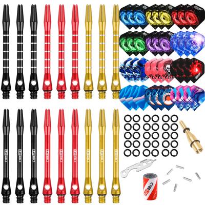 China CyeeLife 18 Aluminum Shafts 6 Alu Protectors 36 PET Flights 2 Tools 100 Sets CL20D Rubber O-Rings & Sharpener Dart Accessories for sale