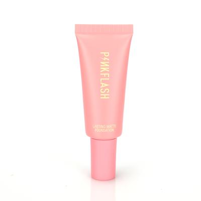 China Custom Cosmetic Pink Sealing Soft Cosmetic Tube For Foundation Packaging for sale