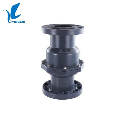 China Source Manufacturer Wholesale UPVC General Flange Check Valve Fin Type For Water Treatment for sale