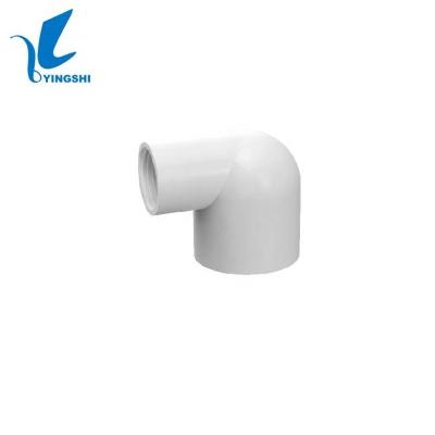 China Water Pipe System Manufacturer Direct Supply SCH40 D2466&D1785 UPVC Pressure Fitting R-Elbow-90 Degree (S*F) For Water Treatment for sale