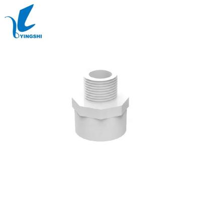 China Water Pipe System China Source Factory Wholesale SCH40 D2466&D1785 UPVC Pressure Fitting R-Male Adapter (M*S) For Water Treatment for sale