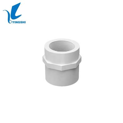 China Water Pipe System China Factory Wholesale SCH40 D2466&D1785 UPVC Pressure Fitting Female Adapter (F*S) For Water Treatment for sale