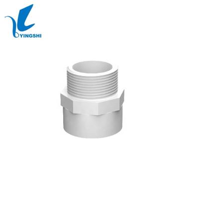 China Wholesale SCH40 D2466&D1785 UPVC male pressure fitting adapter from water pipe system China manufacturer (M*S) for water treatment for sale