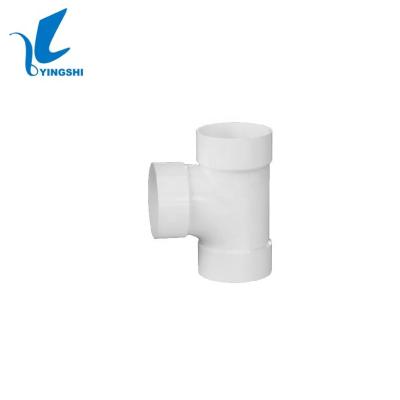 China Water Pipe System China Source Manufacturer Direct Supply ASTM D2665 UPVC DWV Fit Tee For Water Drain for sale