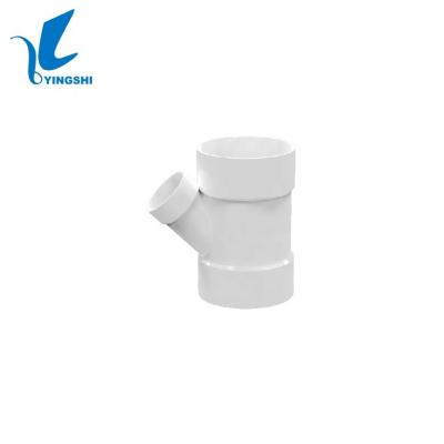 China Factory Supply ASTM D2665 UPVC DWV Direct Fit R-Tee Y Type Water Pipe System For Water Drain for sale