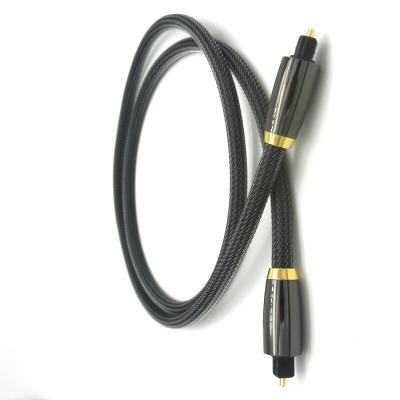 China Plug and Play Digital Audio Cables Connect 3ft Digital Plug High Quality Fiber Optic Cable 24K Gold Toslink Audio Cable for sale