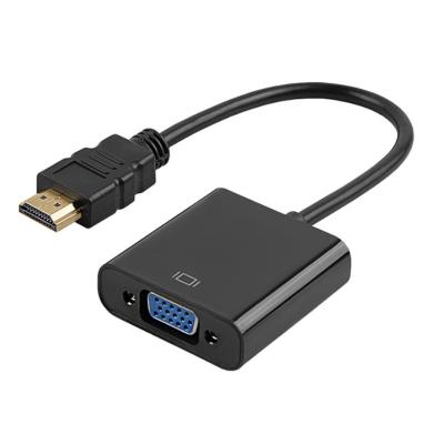 China Plug and play hdmi to vga adapter 1920* 1080@60Hz with audio converter hdmi scaler converter for sale