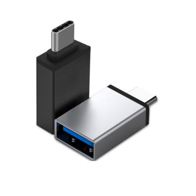 China Plug and Play Aluminum USB3.0 Female to Type-C Type C OTG Converter USB C Male Adapter USBC Male Connector Adapter for sale