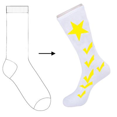 China Breathable Custom Logo Comfortable Funny Socks Design Novelty White Black Socks Customize Check Socks for sale