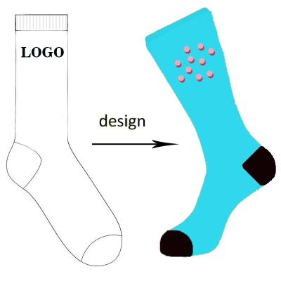 China Colorful Crew Socks QUICK DRY Cotton For Unisex Custom Logo Socks for sale