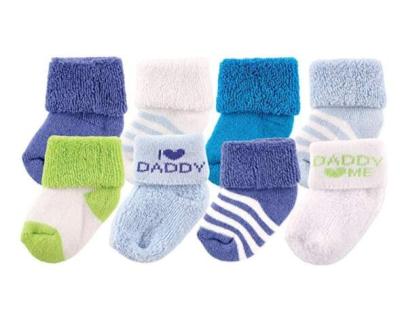 China QUICK DRY Gift Wholesale Striped 100% Cotton Baby Socks Custom Made for sale