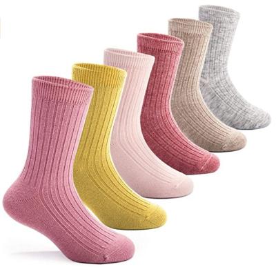 China Factory High Quality QUICK DRY Classic Breathable Socks Non Slip Sweat Girls Wool Kids Winter Warm Crew Socks for sale