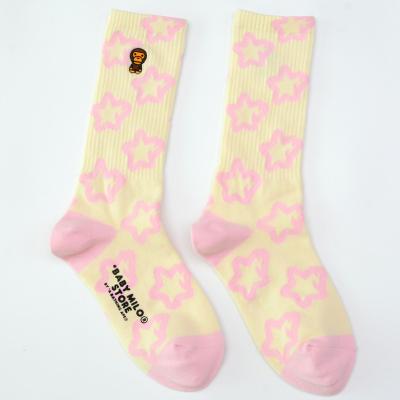 China Custom jacquard pattern ladies sports socks factory custom production comfortable breathable QUICK DRY socks for sale