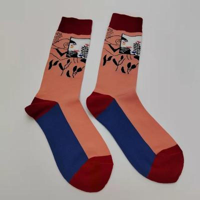 China QUICK DRY colorful cartoon combed cotton socks for spring and fall for sale