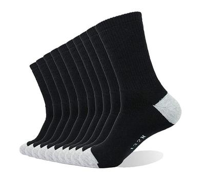 China Sustainable Mens Extra Heavy Cotton Moisture Wicking Cushion Crew Socks for sale